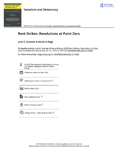 Rent Strikes: Revolutions at Point Zero
